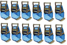 Load image into Gallery viewer, 2 in x 20 Ft Van Ratchet Strap Logistic E-Track w/ Spring E 12 PACK | R20EX12