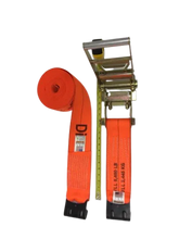 Load image into Gallery viewer, DiamondWeave™ 4" x 30 Ft Ratchet Strap w/ Flat Hooks  | R430FDW