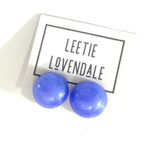 Load image into Gallery viewer, Lavender Aura Glow Retro Button Studs