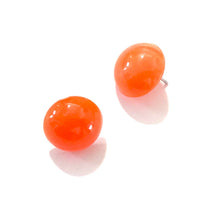 Load image into Gallery viewer, Orange Aura Glow Retro Button Studs
