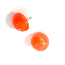 Load image into Gallery viewer, Orange Aura Glow Retro Button Studs