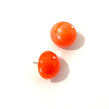 Load image into Gallery viewer, Orange Aura Glow Retro Button Studs