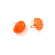 Load image into Gallery viewer, Orange Aura Glow Retro Button Studs