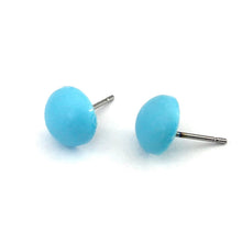 Load image into Gallery viewer, Blue Sky Retro Button Stud Earrings