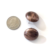 Load image into Gallery viewer, Copper Marbled Metallic Glow Large Retro Button Studs