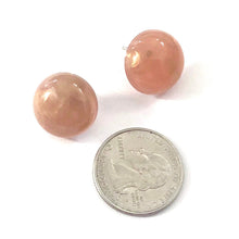 Load image into Gallery viewer, Carnelian &amp; Gold Metallic Marbled Retro Button Studs
