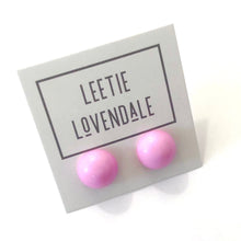 Load image into Gallery viewer, Pink Retro Button Stud Earrings
