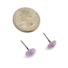 Load image into Gallery viewer, Lilac Purple Marbled Retro Button Stud Earrings