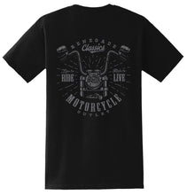Load image into Gallery viewer, RC Handlebar Black  Mens Motorcycle  T-Shirt