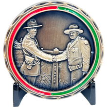 Load image into Gallery viewer, BL4-021 RCMP Challenge Coin Royal Canadian Mounted Police CBP Border Patrol Agent Canada CBSA