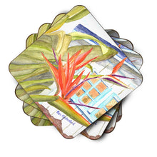 Load image into Gallery viewer, Flower - Bird of Paradise Coasters - Set of 4 Lightweight Foam, Absorbent Drink Coasters