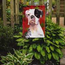 Load image into Gallery viewer, Cooper Red Snowflakes Boxer Garden Flag – Decorative Outdoor Yard Flag RDR3004GF