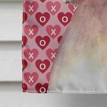 Load image into Gallery viewer, Cooper Love and Hearts Boxer Flag Canvas House Size RDR3006CHF
