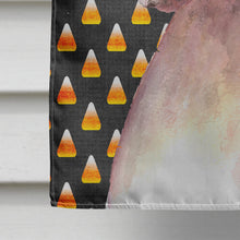 Load image into Gallery viewer, Cooper Candy Corn Boxer Halloween Flag Canvas House Size RDR3008CHF