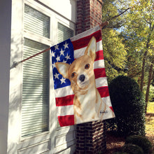 Load image into Gallery viewer, USA American Flag Chihuahua Flag Canvas House Size RDR3009CHF