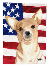 Load image into Gallery viewer, USA American Flag Chihuahua Flag Canvas House Size RDR3009CHF
