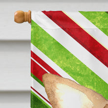 Load image into Gallery viewer, Candy Stripe Chihuahua Christmas Flag Canvas House Size RDR3010CHF