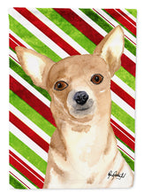 Load image into Gallery viewer, Candy Stripe Chihuahua Christmas Garden Flag – Decorative Outdoor Yard Flag RDR3010GF