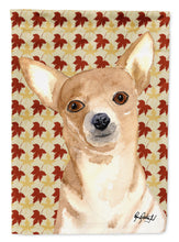 Load image into Gallery viewer, Chihuahua Fall Leaves Flag Canvas House Size RDR3015CHF