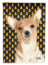Load image into Gallery viewer, Candy Corn Chihuahua Halloween Garden Flag – Decorative Outdoor Yard Flag RDR3016GF