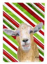 Load image into Gallery viewer, Candy Cane Goat Christmas Flag Canvas House Size RDR3022CHF
