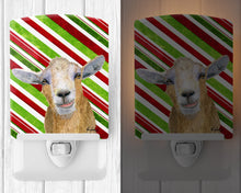 Load image into Gallery viewer, Goat Red Snowflakes Holiday Christmas  Ceramic Night Light RDR3022CNL