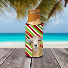 Load image into Gallery viewer, Candy Cane Goat Christmas Slim Can Hugger – Fun &amp; Functional Drink Coolers  RDR3022MUK