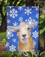 Load image into Gallery viewer, Winter Snowflakes Goat Winter Garden Flag – Decorative Outdoor Yard Flag RDR3023GF