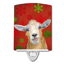 Load image into Gallery viewer, Goat Candy Cane Holiday Christmas Ceramic Night Light RDR3024CNL