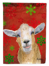 Load image into Gallery viewer, Red Snowflakes Goat Christmas Garden Flag – Decorative Outdoor Yard Flag RDR3024GF