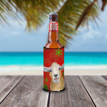 Load image into Gallery viewer, Red Snowflakes Goat Christmas Slim Can Hugger – Fun &amp; Functional Drink Coolers  RDR3024MUK
