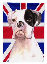 Load image into Gallery viewer, Boxer Cooper with English Union Jack British Flag Garden Flag – Decorative Outdoor Yard Flag RDR3030GF
