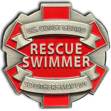 Load image into Gallery viewer, EL11-009 US Coast Guard Rescue Swimmer Challenge Coin USCG So Others May Live