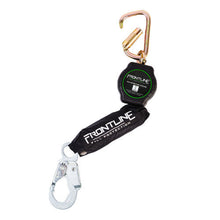Load image into Gallery viewer, Frontline RPA12S Aramid Fiber Web Single Leg SRL with Steel Snap Hook End