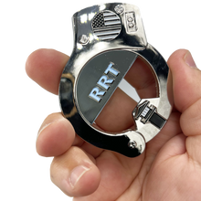 Load image into Gallery viewer, BL3-001 RRT Rapid Response Team Thin Gray Line HANDCUFFs Beard Gang Skull Challenge Coin Bottle Opener Corrections Correctional Officer