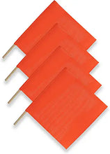 Load image into Gallery viewer, Red Warning Flag - Vinyl Mesh on Wooden Dowel 4 PACK | RWFX4