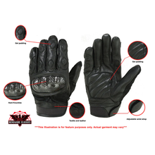 Load image into Gallery viewer, Leather/ Textile Sporty Glove