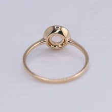 Load image into Gallery viewer, Radiant Halo Mexican Fire Opal Ring with Diamond Accents in 18K Yellow Gold