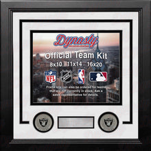 Load image into Gallery viewer, Las Vegas Raiders Custom NFL Football 8x10 Picture Frame Kit (Multiple Colors)