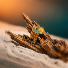 Load image into Gallery viewer, Raised On Sweet Tea &amp; Sunshine Enamel Pin