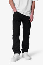 Load image into Gallery viewer, Raw Straight Denim - Rinsed Black