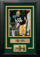 Load image into Gallery viewer, Ray Nitschke in Action Green Bay Packers 8" x 10" Framed Football Photo with Engraved Autograph