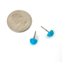 Load image into Gallery viewer, Turquoise Blue Retro Button Stud Earrings