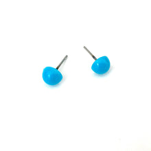 Load image into Gallery viewer, Turquoise Blue Retro Button Stud Earrings