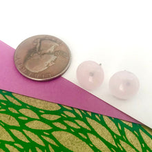 Load image into Gallery viewer, Light Pink Marbled Retro Button Stud Earrings