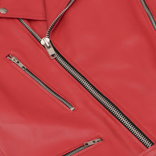 Load image into Gallery viewer, Crimson Firebrand Men’s Faux Leather Motorcycle Jacket