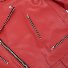 Load image into Gallery viewer, Crimson Firebrand Men’s Faux Leather Motorcycle Jacket