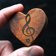 Load image into Gallery viewer, Engraved Piano Wood Hearts
