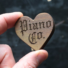 Load image into Gallery viewer, Engraved Piano Wood Hearts