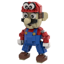 Load image into Gallery viewer, Red Power Plumber MOC made using LEGO parts